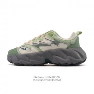 Company-level Fila women's dad shoes, Fila Fusion thick-soled, height-enhancing,