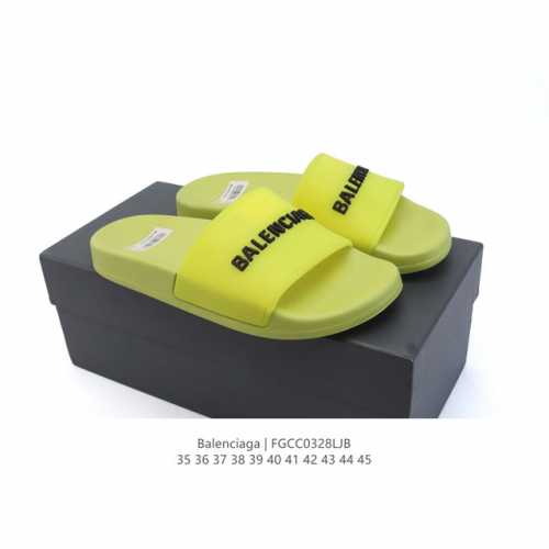 110 balenciaga/ Pu 3D Tpu Balenciaga Logo Pool Slides 35-45 Fgcc0328Ljb