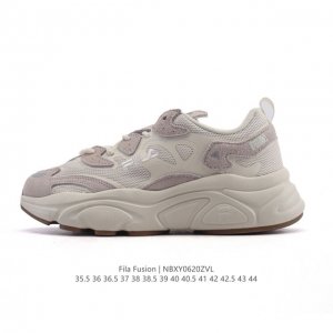Corporate-level Fila men's and women's dad shoes Fila Fusion thick-soled height-