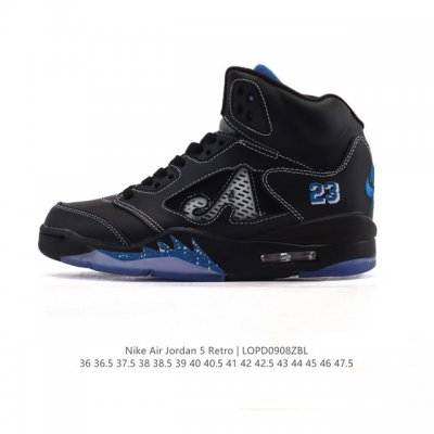 Corporate Nike Air Jordan 5 Retro High-Top Unisex Sneakers. Jordan's son, Aj5,