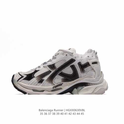 # #1:1 # # , - BALENCIAGA Runner Sneaker White Yulan Pink 2.0 2.0 772767 W3RNY