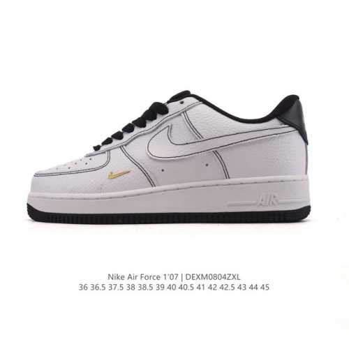 Authentic Nike Air Force 1 '07 Low, a versatile, low-top, thick-soled, height-en