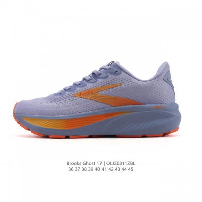 New, corporate-grade Brooks Ghost 17. A classic, thick-soled, elevated athletic