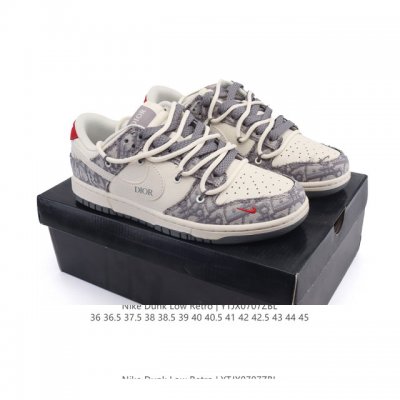 Company-level Nike Dunk Low Retro sneakers retro deconstructed lace-up sneakers