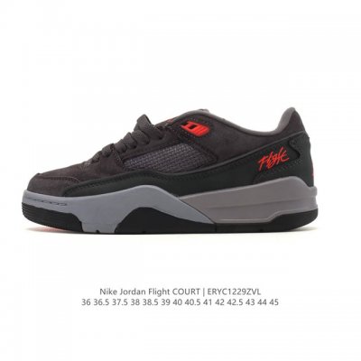 Nike Jordan Flight Court Fashionable Casual Non-Slip Durable Low-Top Sneakers R