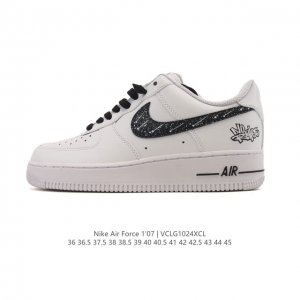 Company-grade Nike Air Force 1 '07 Low platform sneakers, featuring a thick sole