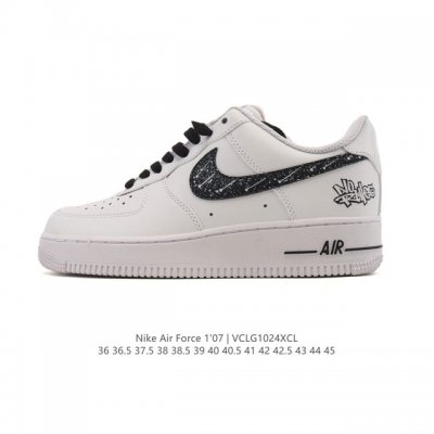Company-grade Nike Air Force 1 '07 Low platform sneakers, featuring a thick sole