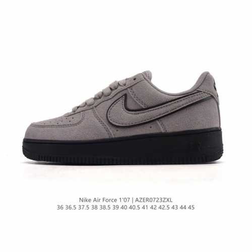 Authentic Nike Air Force 1 '07 Low, a versatile, low-top, thick-soled, height-en