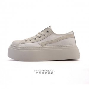 Corporate-Level Smfk Cross-Flowered Women's Shoes, Thick-Soled Height-Increasing