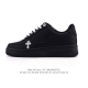 Company-level Nike Air Force 1 '07 Low Air Force One white shoes with air cushi