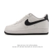Nike Air Force 1 '07 Low, a versatile, platform, low-top white sneaker with cus