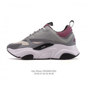 Dior, a high-end luxury brand, showcases a sophisticated aesthetic. Low-top Dio