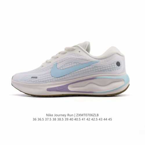 Nike Journey Run breathable road sports running shoes for men and women. Thick-