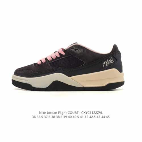 Nike Jordan Flight Court Fashionable Casual Non-Slip Durable Low-Top Sports Sho