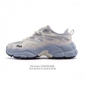 Corporate-level Fila women's daddy shoes Fila Fusion thick-soled height-enhancin