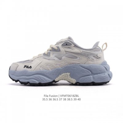 Corporate-level Fila women's daddy shoes Fila Fusion thick-soled height-enhancin