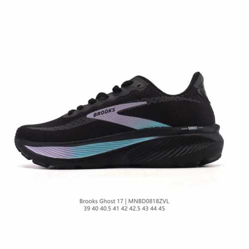 New, corporate-grade Brooks Ghost 17. A classic, thick-soled, elevated athletic