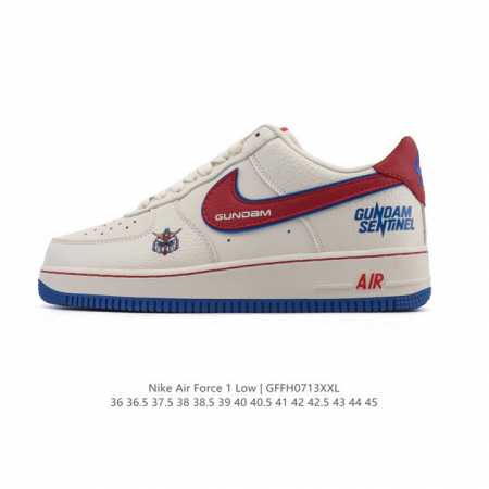 a company-grade Nike Air Force 1 '07 Low, a versatile, white, thick-soled sneake - Click Image to Close