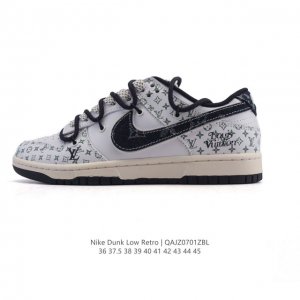 Corporate Nike Dunk Low Retro Sneakers Retro Deconstructed Lace-Up Sneakers Dou