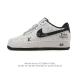 Nike Air Force 1 '07 Low, a versatile, platform, low-top white sneaker with cus