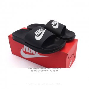 Nike Wmns Nike Tanjun Sandal All-match Nike sports slippers Pu leather upper fo