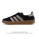 Top-grain leather Adidas Originals Gazelle Indoor Retro Trefoil Non-slip Transpa