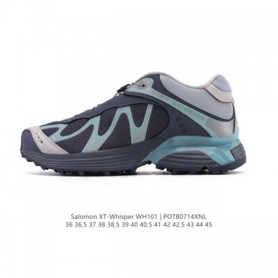 Salomon Xt-Whisper co-branded silver-pink trendy retro running shoes are a styli