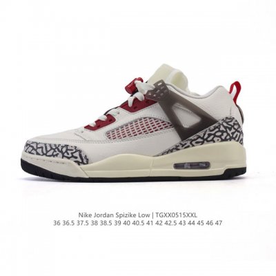 Corporate Nike Jordan Spizike Low Classic Cracked Retro Sports Basketball Shoes.
