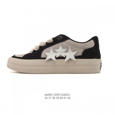 New Arrival: Amiri White Sneakers with Star Design - Trendy Sports Sneakers, Com