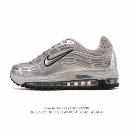 Nike Air Max 97 Se Cushioned Running Shoes for Men and Women, Thick Sole, Height - Click Image to Close