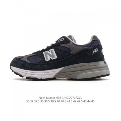 Corporate-level New Balance 992 Retro style, simple, classic, comfortable, vers