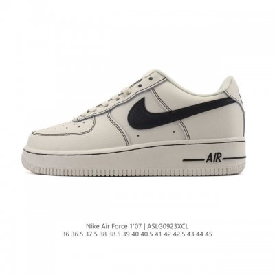 Company-grade Nike Air Force 1 '07 Low, a versatile, thick-soled, height-enhanc