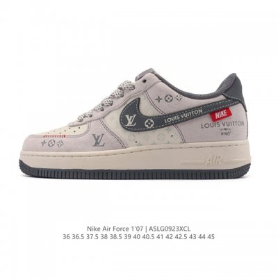 Company-grade Nike Air Force 1 '07 Low, a versatile, thick-soled, height-enhanc