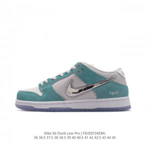 April Skateboards X Nk Sb Dunk Low Sb Turbo Green Swooshes April Fd2562 36 45 F