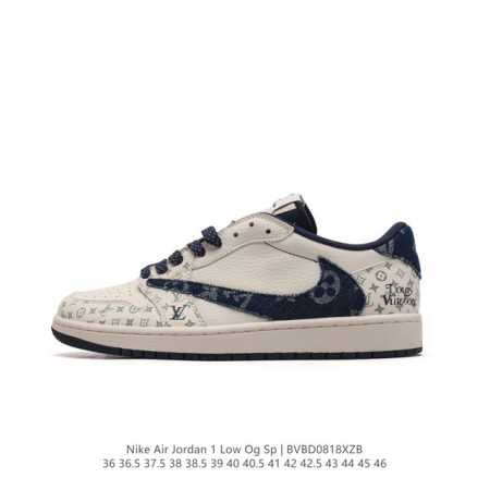 Nike Air Jordan 1 Low Og Sp Military Blue Aj1 1 Aj1 1 Aj1 1 Ts Swoosh Sj2068 36 - Click Image to Close