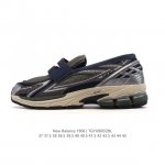 New Balance's new 1906L slip-on cushioned loafer features a thick sole, a heigh