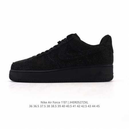 Nike Air Force 1 '07 Low Air Force One White Shoes With Air Cushion, New Model F - Click Image to Close