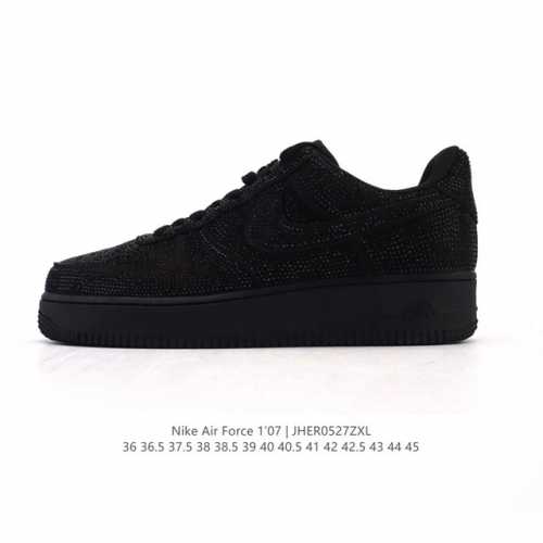 Nike Air Force 1 '07 Low Air Force One White Shoes With Air Cushion, New Model F