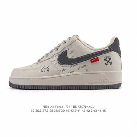Company-level Af1 Nike Air Force 1 '07 Low Air Force One white shoes with thick - Click Image to Close