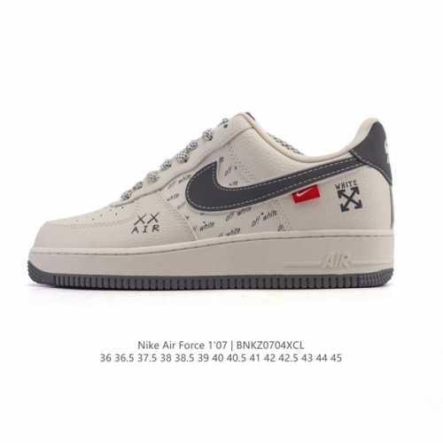 Company-level Af1 Nike Air Force 1 '07 Low Air Force One white shoes with thick
