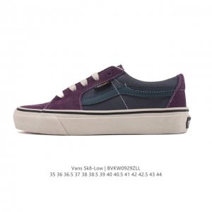 Vans Sk8-Low classic style Xiaohongshu hot-selling low-top casual canvas splici