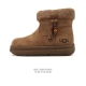 Company-grade Ugg snow boots, high-top, turn-down collar, side zipper, heel pul