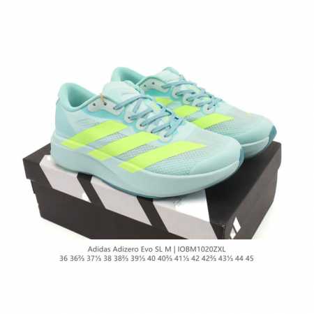 Adidas Adizero Evo Sl Sports Comfortable Anti-slip Wear-resistant Low-top Runnin - Click Image to Close