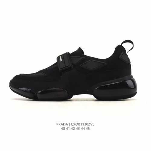 Company-grade Prada series / Prada men's platform running shoes, stylish dad sh