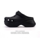 Corporate-Level Crocs Beach Hole Shoes For Women, Casual Thick-Soled Height-Incr