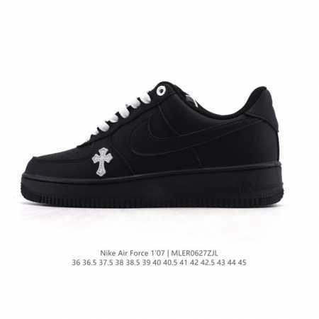 Company-level Nike Air Force 1 '07 Low Air Force One white shoes with air cushi - Click Image to Close