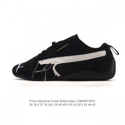Company-level Puma X Balenciaga Speedcat series thin-soled shoes, cowhide suede