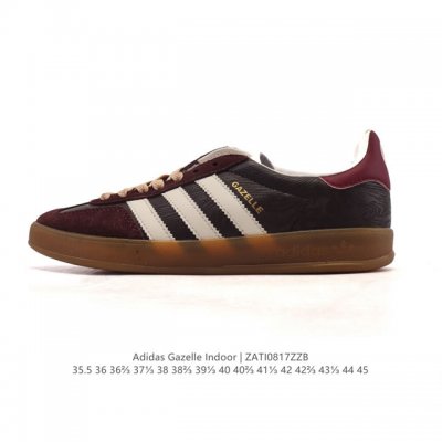 Adidas Originals Gazelle Indoor Retro Trefoil Non-slip Transparent Rubber Sneak