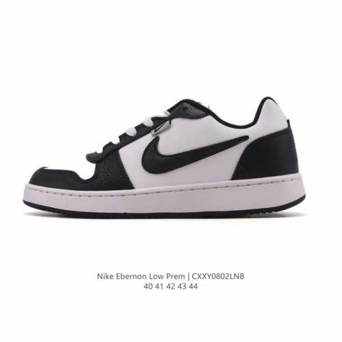 Nike Ebernon Low men's simple Air Force retro casual sneakers. Made of a synthe