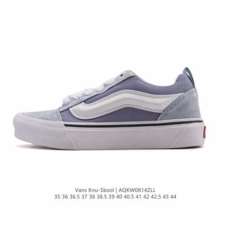 Vans Knu-Skool Vr3 Lx loafers with leather uppers. Camp Julian series low-top r - Click Image to Close